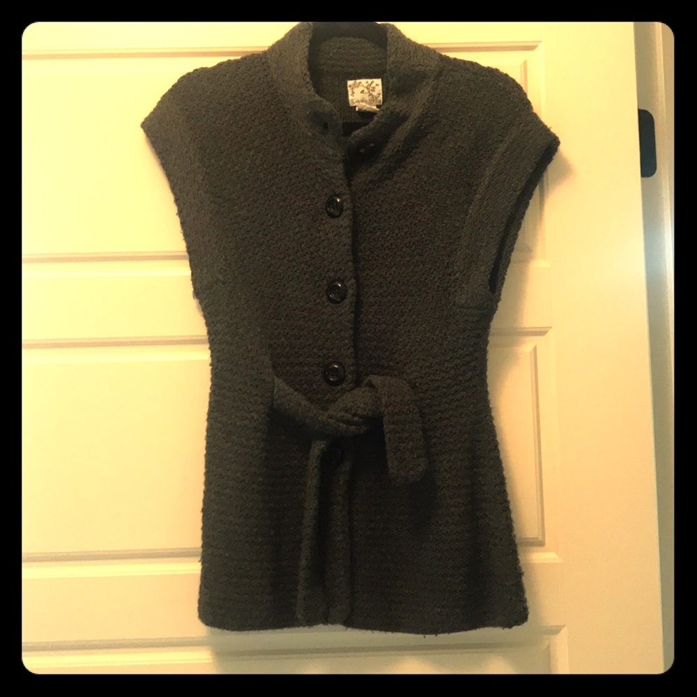 Anthropologie Tabitha gray sweater vest